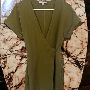 Elegant Olive Green Cocktail Dress